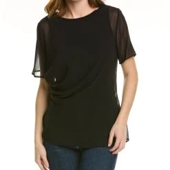 women Donna Karan Chiffon T-Shirt