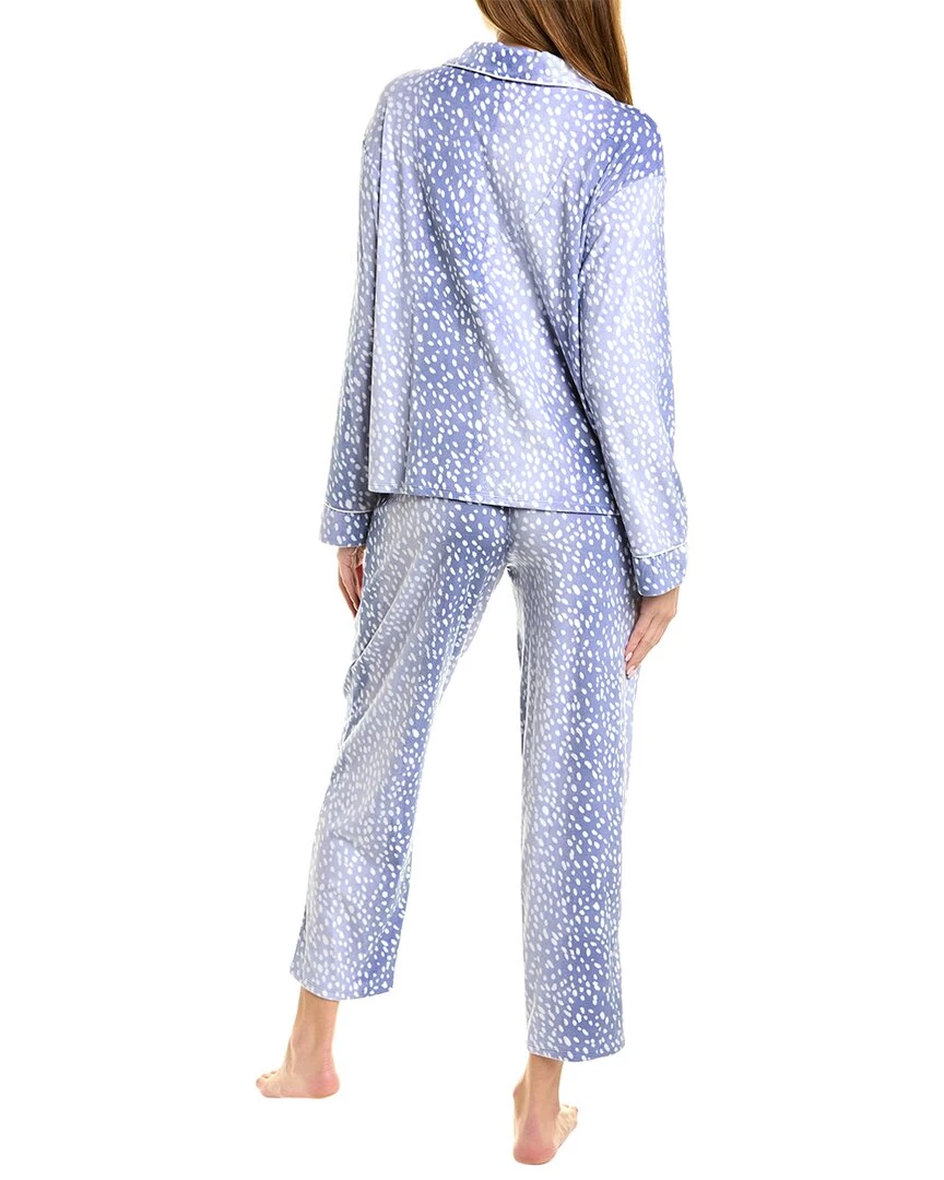 women Donna Karan Sleepwear 2pc Plush Pajama Set 4 women Donna Karan Sleepwear 2pc Plush Pajama Set - Image 2
