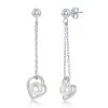 Simona women Sterling Silver 6mm FWP Heart Chain Earrings 2 Simona women Sterling Silver 6mm FWP Heart Chain Earrings -Simona shop 1774e18edb66432abc858b12b8e07d03 1080x