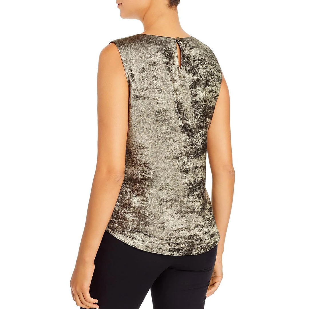 Donna Karan Womens Crew Neck Shiny Cami 4 Donna Karan Womens Crew Neck Shiny Cami - Image 2