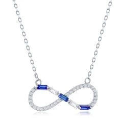 Simona women Sterling Silver Round & Baguette CZ Infinity Necklace - Simulated Gem 7 Simona women Sterling Silver Round & Baguette CZ Infinity Necklace - Simulated Gem -Simona shop 182ebf887d19449ca1d2da6e74a0dec1 ec5cdfa2 6198 4c01 b8bd ce747daa952c 1080x