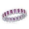 Simona women Sterling Silver Round & Baguette Eternity Band Ring - Simulated Ruby 1 Simona women Sterling Silver Round & Baguette Eternity Band Ring - Simulated Ruby -Simona shop 22e848d8f9bb437191e4ab86273e5798 1080x