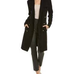 women Donna Karan Sweater Trench Coat