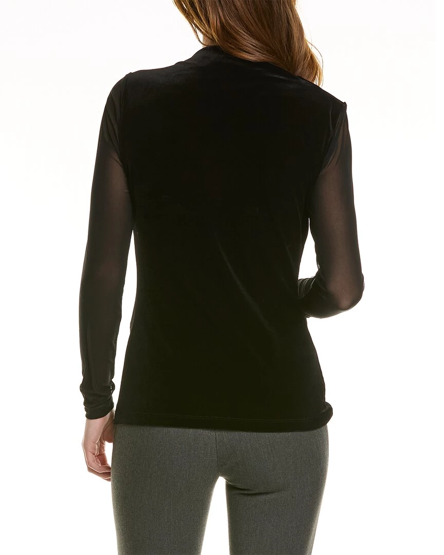 women Donna Karan Asymmetric Velvet Top 4 women Donna Karan Asymmetric Velvet Top - Image 2