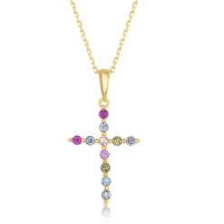 Simona women Sterling Silver Rainbow CZ Cross Pendant 7 Simona women Sterling Silver Rainbow CZ Cross Pendant -Simona shop 2cef6aab2afd40d682639fa59e700df9 4dec09cf 925b 423c a36f 8d3a0d6dfb0c 1080x