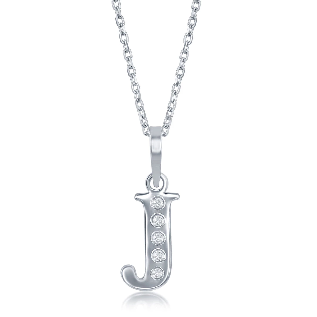 Simona women Sterling Silver 0.03cttw Diamond 'H' Initial Pendant w/Chain 14 Simona women Sterling Silver 0.03cttw Diamond 'H' Initial Pendant w/Chain - Image 12