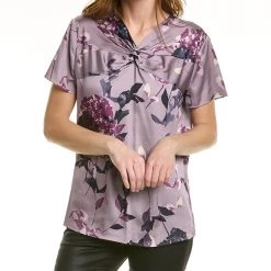 women Donna Karan Twist Front T-Shirt