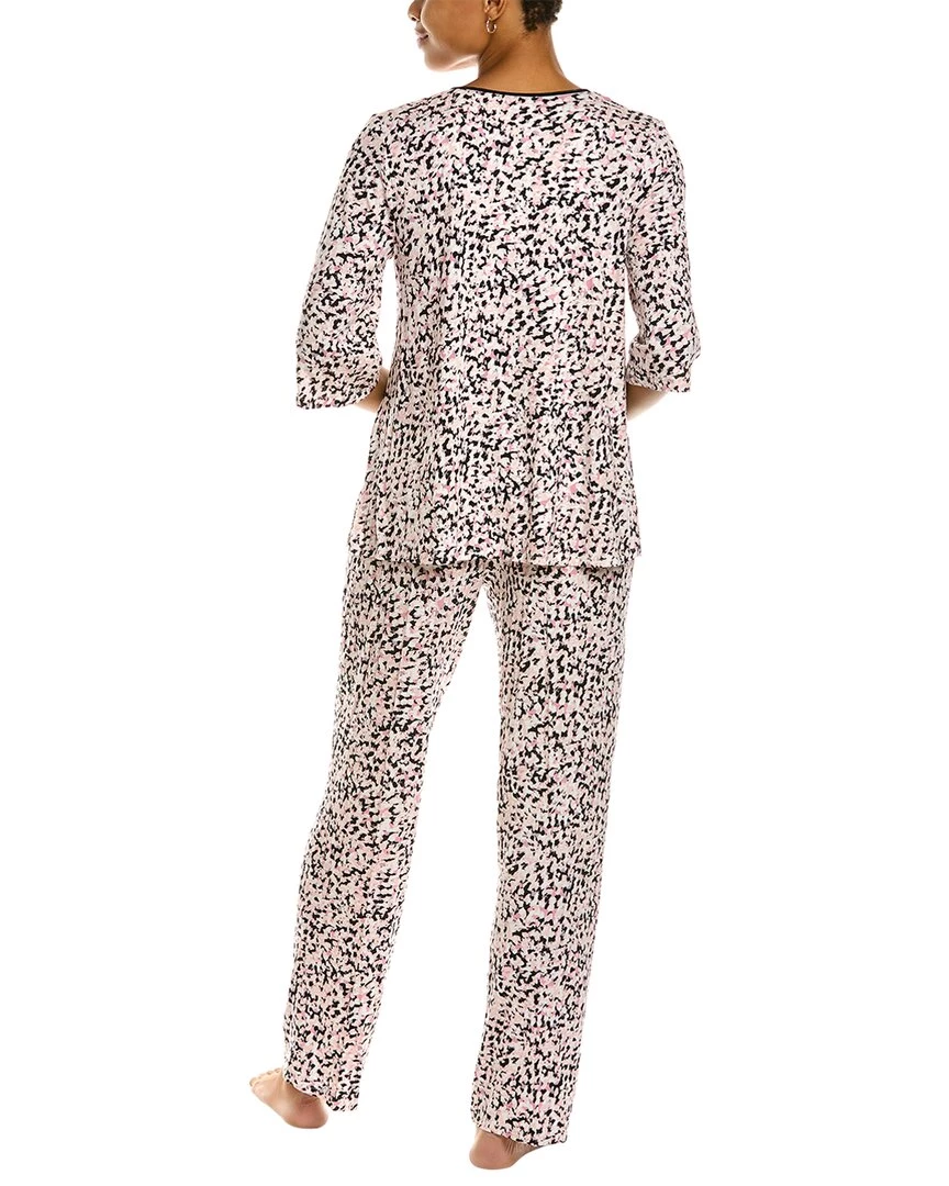 women Donna Karan Sleepwear 2pc Top & Pant Pajama Set 4 women Donna Karan Sleepwear 2pc Top & Pant Pajama Set - Image 2