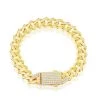 Simona men Sterling Silver 9mm Monaco Bracelet w/Micro Pave CZ Lock - Gold Plated 2 Simona men Sterling Silver 9mm Monaco Bracelet w/Micro Pave CZ Lock - Gold Plated -Simona shop 44603b73ec594262afa1a898d3a43e9e 1080x