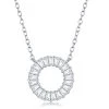 Simona women Sterling Silver Baguette CZ Open Circle Necklace 1 Simona women Sterling Silver Baguette CZ Open Circle Necklace -Simona shop 4dd86c3bbf4d471c8e51b56e04218a57 612de380 9c90 47a0 b036 9527e240c4e3 1080x