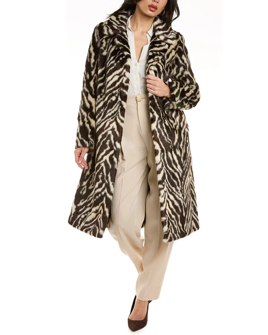 women Donna Karan Zebra Print Coat 3 women Donna Karan Zebra Print Coat
