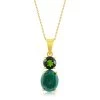 Simona women Sterling Silver Oval Malachite w/ Round Chrome Diopside Pendant - Gold Plated 2 Simona women Sterling Silver Oval Malachite w/ Round Chrome Diopside Pendant - Gold Plated -Simona shop 4fb484398397483a883132f9287557d5 bc570b5b 6e5a 4de5 b142 4acf72a370f1 1080x