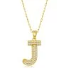 Simona women Sterilng Silver Micro Pave CZ 'J' Block Initial w/ Paperclip Chain - Gold Plated 1 Simona women Sterilng Silver Micro Pave CZ 'J' Block Initial w/ Paperclip Chain - Gold Plated -Simona shop 572f5f76515b44dd80c559d6bf98ae62 1080x