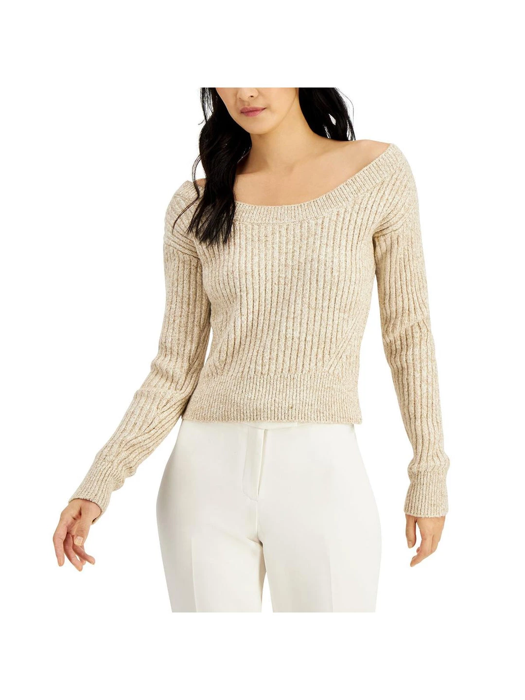 Donna Karan Womens Ribbed Casual Pullover Sweater 3 Donna Karan Womens Ribbed Casual Pullover Sweater