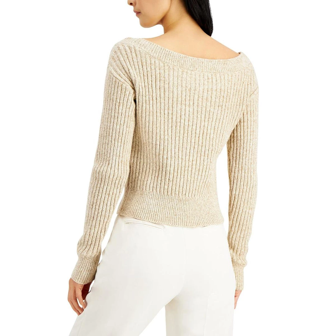 Donna Karan Womens Ribbed Casual Pullover Sweater 4 Donna Karan Womens Ribbed Casual Pullover Sweater - Image 2