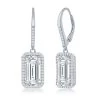Simona women Sterling Silver Emerald-Cut CZ with Halo Earrings 2 Simona women Sterling Silver Emerald-Cut CZ with Halo Earrings -Simona shop 637e5897a906410890e6137500c4c826 1080x