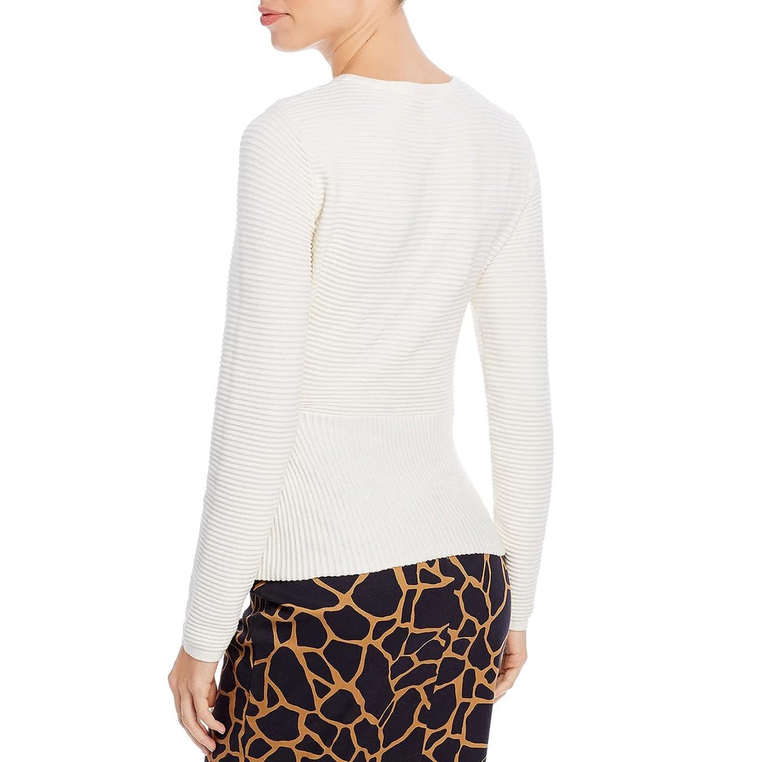 Donna Karan Womens Ribbed Peplum Top 4 Donna Karan Womens Ribbed Peplum Top - Image 2