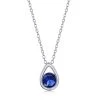 Simona women Sterling Silver Pearshaped Necklace w/Round 'September Birthstone' - Sapphire 2 Simona women Sterling Silver Pearshaped Necklace w/Round 'September Birthstone' - Sapphire -Simona shop 67be86fb8ef24530bd8e79fa49269de5 1080x