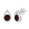 Simona women Sterling Silver Pearshaped Earrings W/Round 'January Birthstone' Gemstone Studs - Garnet 2 Simona women Sterling Silver Pearshaped Earrings W/Round 'January Birthstone' Gemstone Studs - Garnet -Simona shop 6921e885202240c1b2f3dae7c9e26217 783c9106 9aee 4738 b524 f38c0ef20028 1080x
