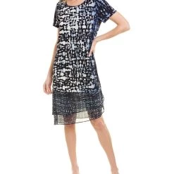 Simona shop 13 women Donna Karan Tiered Shift Dress