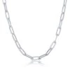 Simona women Sterling Silver 5.5 MM Paperclip Chain - Rhodium Plated 1 Simona women Sterling Silver 5.5 MM Paperclip Chain - Rhodium Plated -Simona shop 6bba90d4cf8148e5ade221c5b0f85c52 1080x
