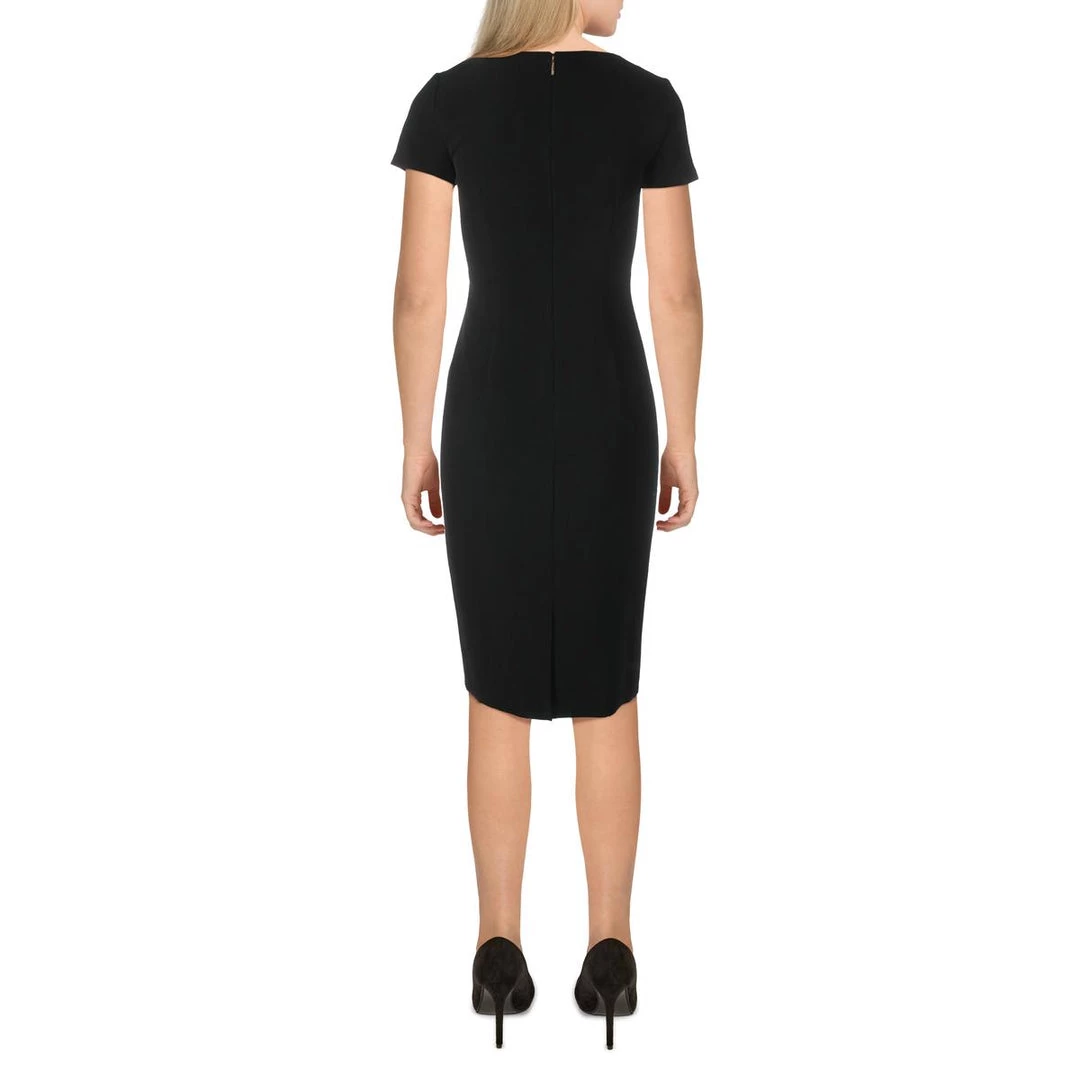 Donna Karan Womens Knit Pleated Cocktail Dress 4 Donna Karan Womens Knit Pleated Cocktail Dress - Image 2