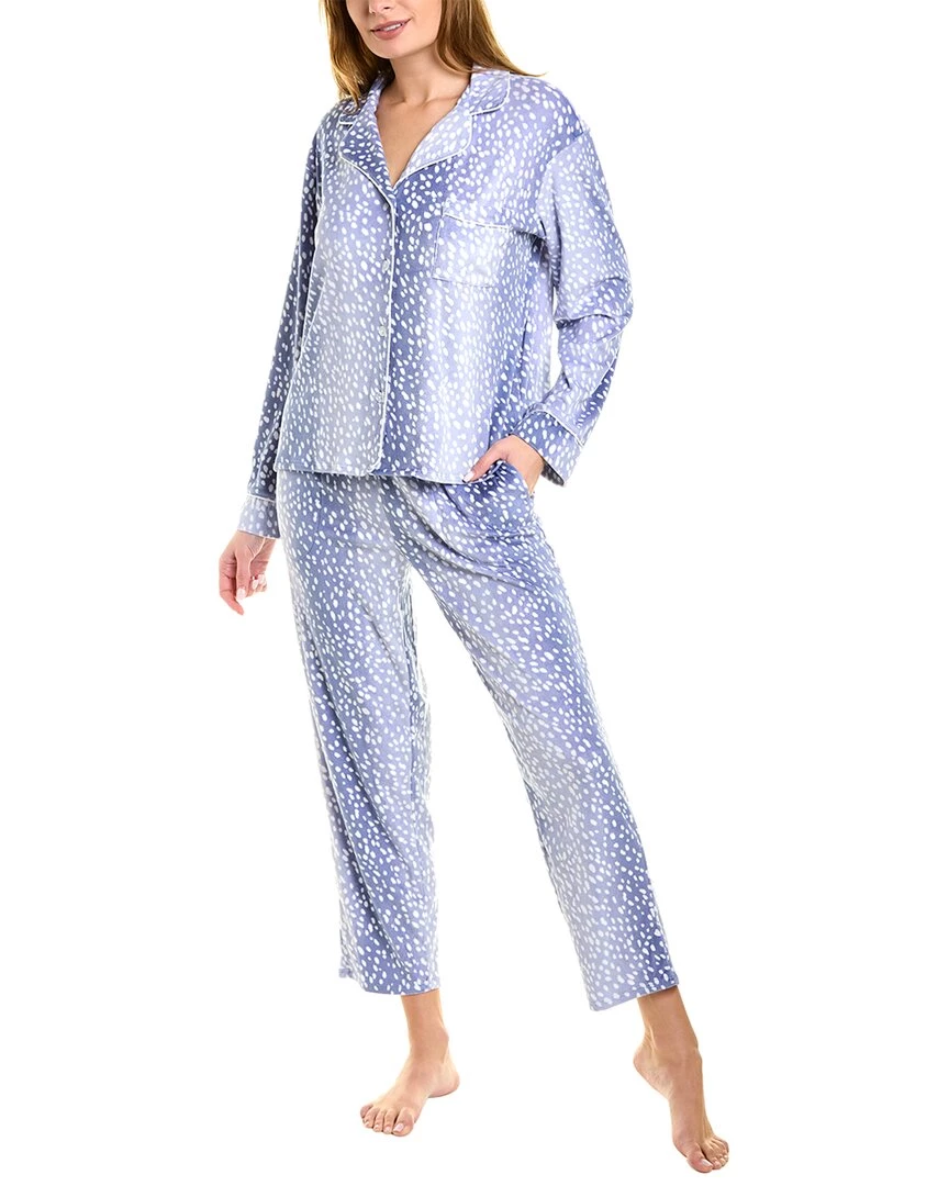 women Donna Karan Sleepwear 2pc Plush Pajama Set 3 women Donna Karan Sleepwear 2pc Plush Pajama Set