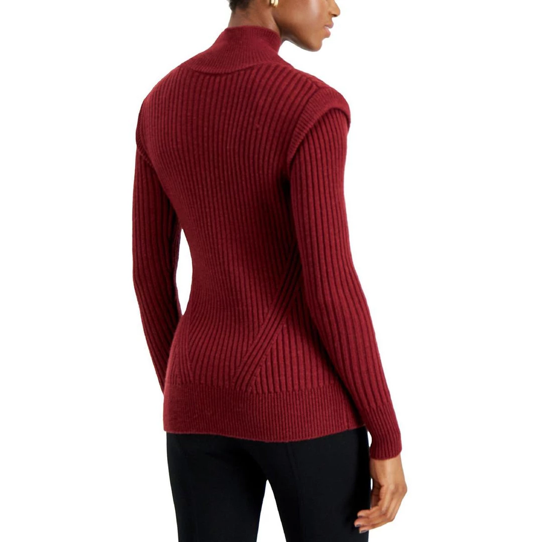 Donna Karan Womens Wool Blend Casual Turtleneck Sweater 4 Donna Karan Womens Wool Blend Casual Turtleneck Sweater - Image 2
