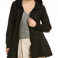 women Donna Karan Hooded Cardigan