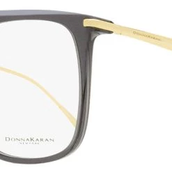 Donna Karan Women's Square Eyeglasses DO7000 011 Transparent Gray/Gold 52mm
