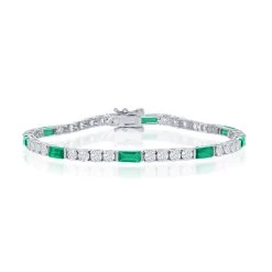 Simona women Sterling Silver Round and Emerald-Cut 3mm Tennis Bracelet 8 Simona women Sterling Silver Round and Emerald-Cut 3mm Tennis Bracelet -Simona shop 98155cb5845d47d19c7e2d643b1bb323 1080x