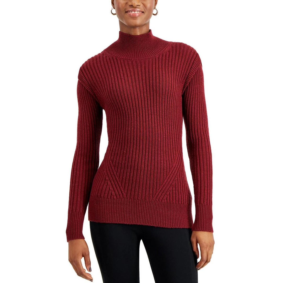 Donna Karan Womens Wool Blend Casual Turtleneck Sweater 6 Donna Karan Womens Wool Blend Casual Turtleneck Sweater - Image 4