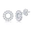 Simona women Sterling Silver Open Circle Baguette CZ Stud Earrings 1 Simona women Sterling Silver Open Circle Baguette CZ Stud Earrings -Simona shop a76658d902074d74b3e8f3d54863d9ce 1080x