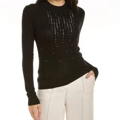women Donna Karan Beaded Sweater