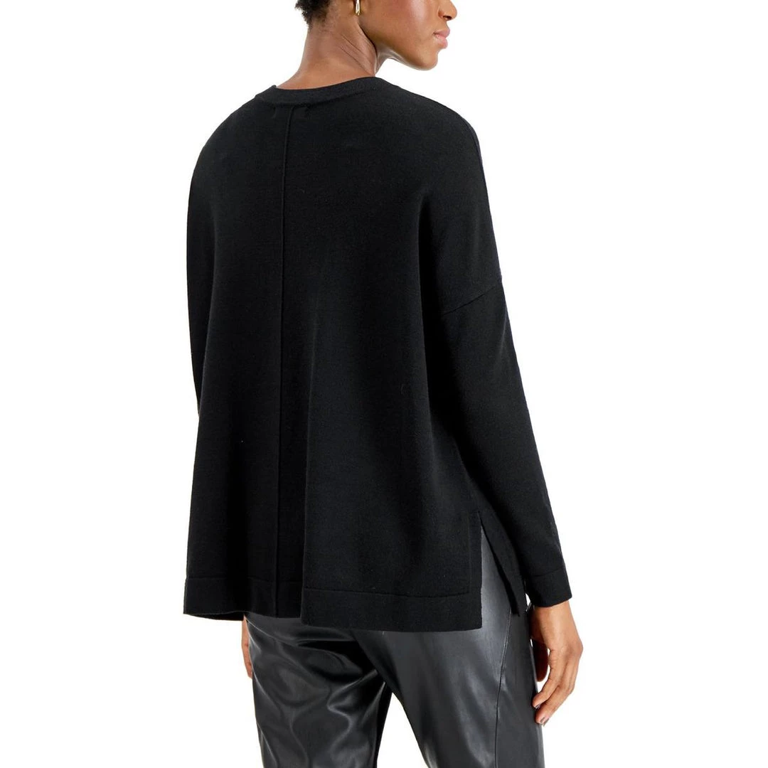 Donna Karan Street Scene Womens Patch Pocket Knit Pullover Sweater 4 Donna Karan Street Scene Womens Patch Pocket Knit Pullover Sweater - Image 2