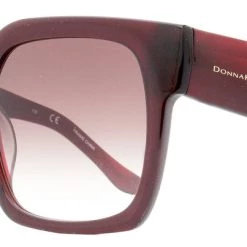 Donna Karan Women's Square Sunglasses DO509S 605 Crystal Bordeaux 54mm