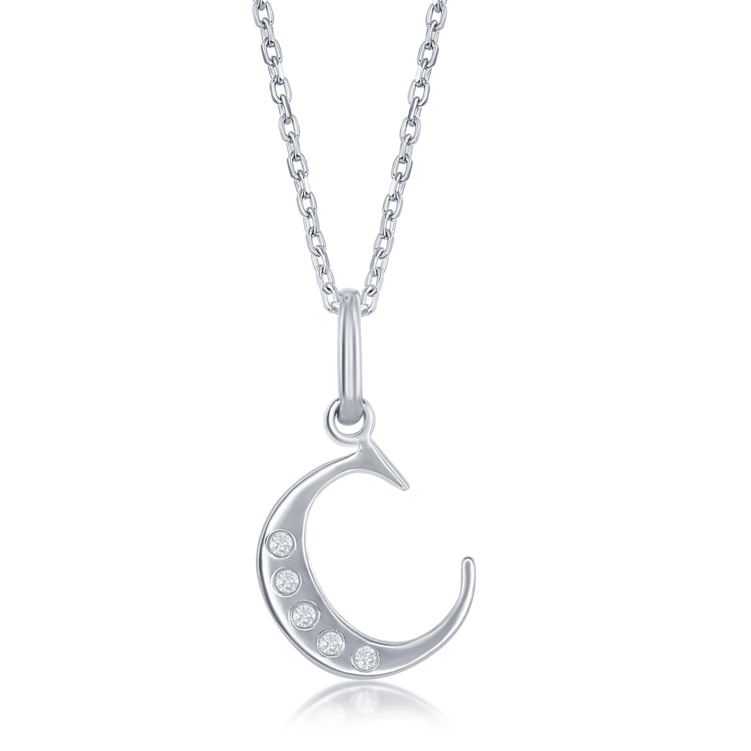 Simona women Sterling Silver 0.03cttw Diamond 'H' Initial Pendant w/Chain 10 Simona women Sterling Silver 0.03cttw Diamond 'H' Initial Pendant w/Chain - Image 8