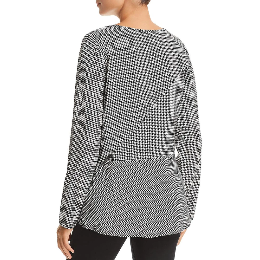 Donna Karan Womens Silk Printed Blouse 4 Donna Karan Womens Silk Printed Blouse - Image 2