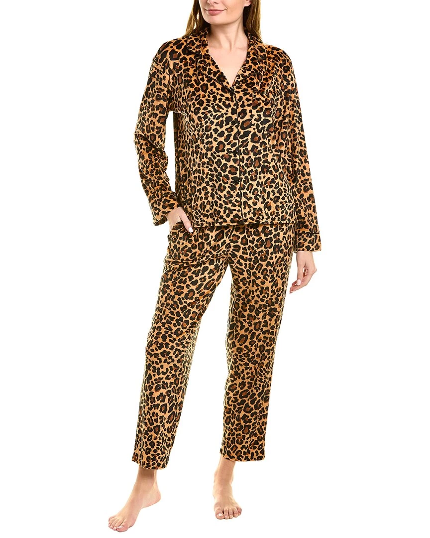 women Donna Karan Sleepwear 2pc Plush Pajama Set 3 women Donna Karan Sleepwear 2pc Plush Pajama Set