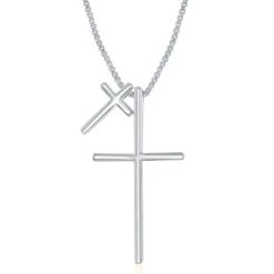 Simona women Sterling Silver Double Cross Necklace - Rose Gold Plated 8 Simona women Sterling Silver Double Cross Necklace - Rose Gold Plated -Simona shop e3ac7a139cf84b42a149a462bf727c24 1080x