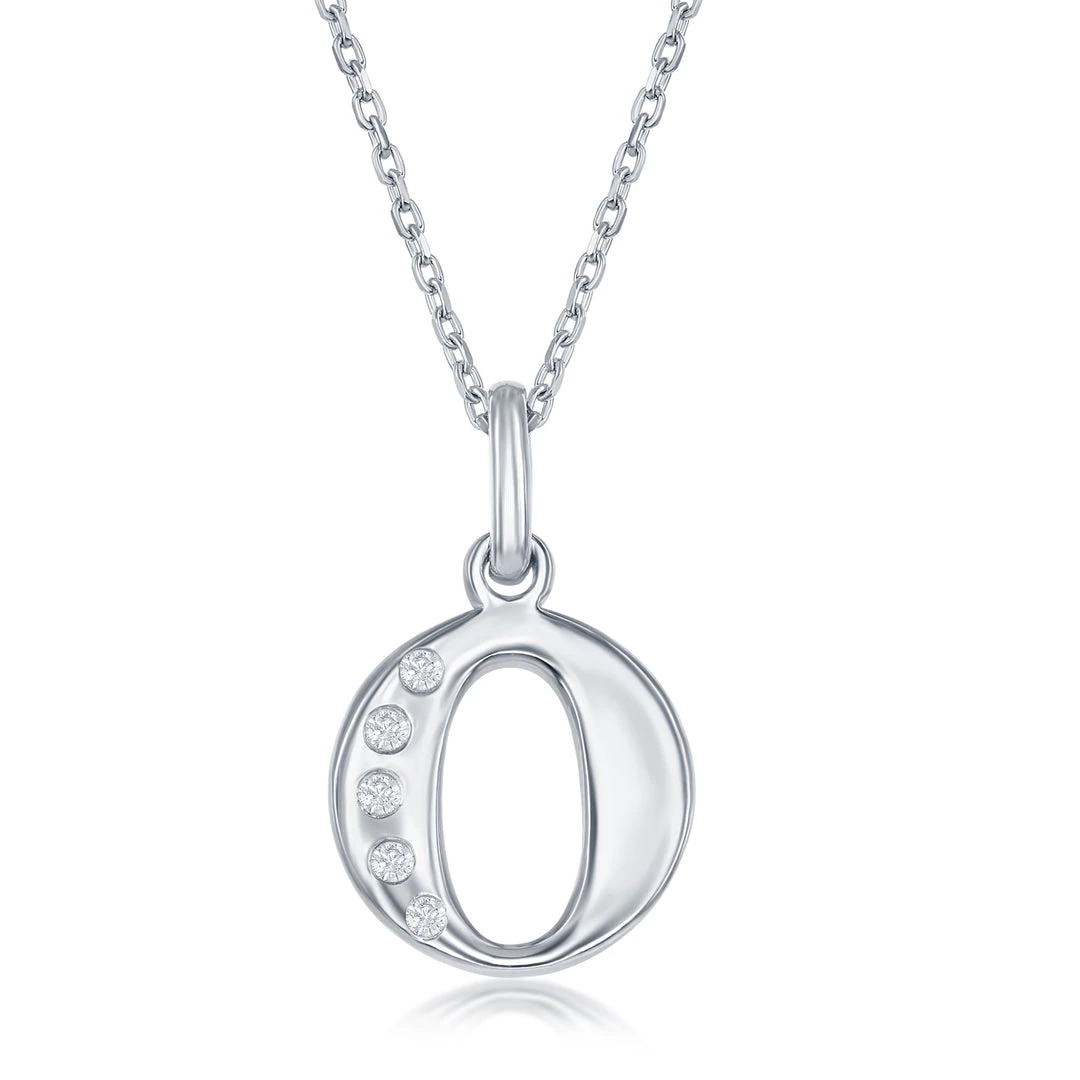 Simona women Sterling Silver 0.03cttw Diamond 'H' Initial Pendant w/Chain 9 Simona women Sterling Silver 0.03cttw Diamond 'H' Initial Pendant w/Chain - Image 7