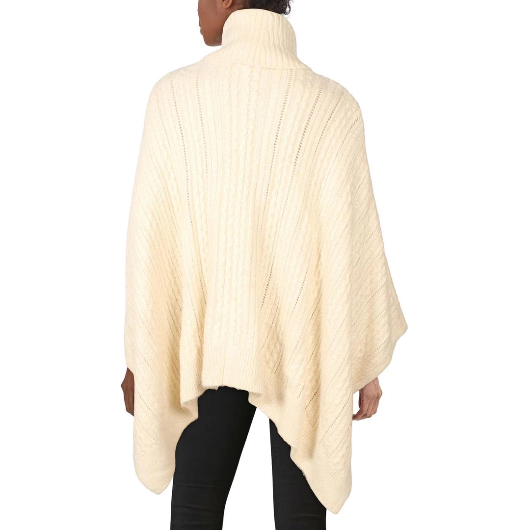 Donna Karan Womens Wool Cable Knit Turtleneck Sweater 4 Donna Karan Womens Wool Cable Knit Turtleneck Sweater - Image 2