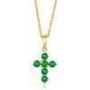 Simona women Sterling Silver Cross Necklace - Emerald - Gold Plated 2 Simona women Sterling Silver Cross Necklace - Emerald - Gold Plated -Simona shop e7f821fff9d14adfb8f188573b2d55c7 30b18205 76a3 4ff2 b6a2 67abd5625192 1080x