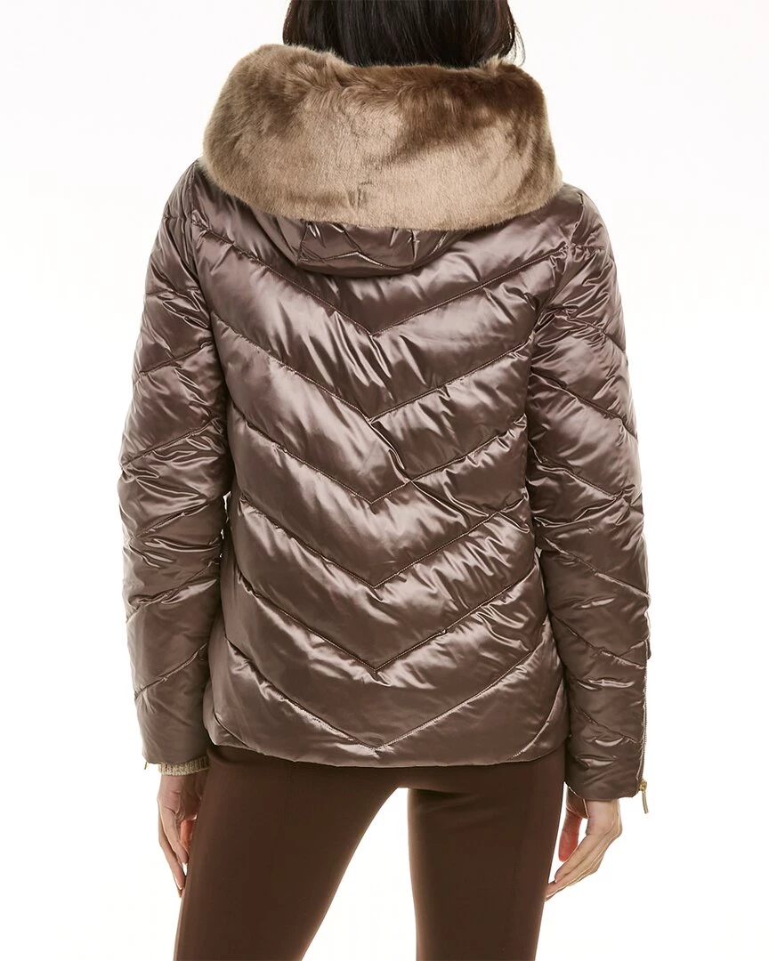 women Donna Karan Satin Puffer Jacket 4 women Donna Karan Satin Puffer Jacket - Image 2