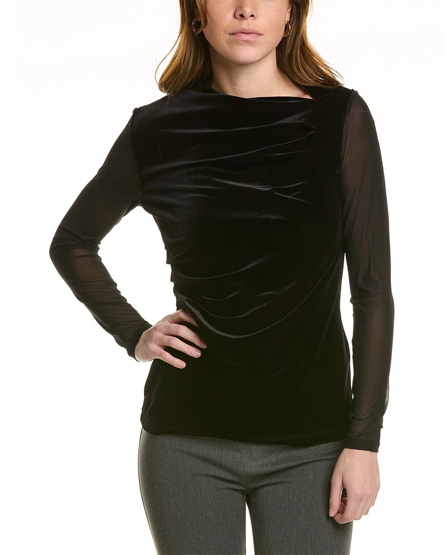women Donna Karan Asymmetric Velvet Top 3 women Donna Karan Asymmetric Velvet Top