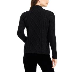 Donna Karan Womens Wool Blend Embellished Pullover Sweater -Simona shop ecbfc427d28e408d9eb451748163a0e7 1080x