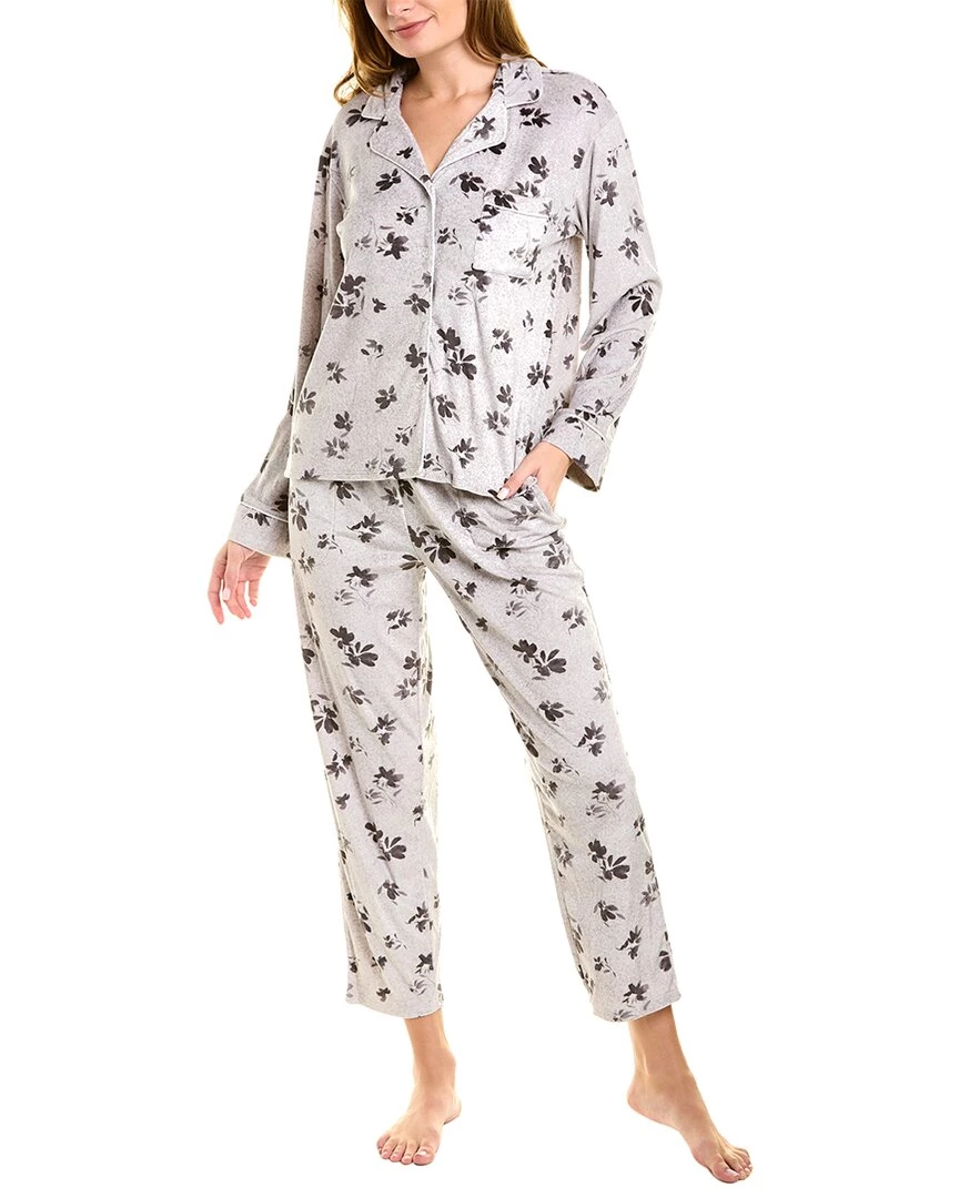 women Donna Karan Sleepwear 2pc Plush Pajama Set 3 women Donna Karan Sleepwear 2pc Plush Pajama Set