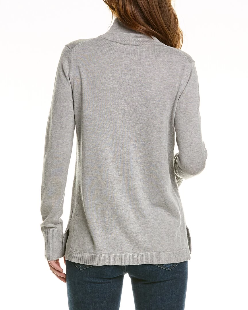 women Donna Karan Turtleneck Silk & Wool-Blend Sweater 4 women Donna Karan Turtleneck Silk & Wool-Blend Sweater - Image 2