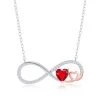 Simona women Sterling Silver Ruby CZ Heart Infinity Necklace 2 Simona women Sterling Silver Ruby CZ Heart Infinity Necklace -Simona shop ffff4178627b4654b3661d1b2e619a8a 1080x